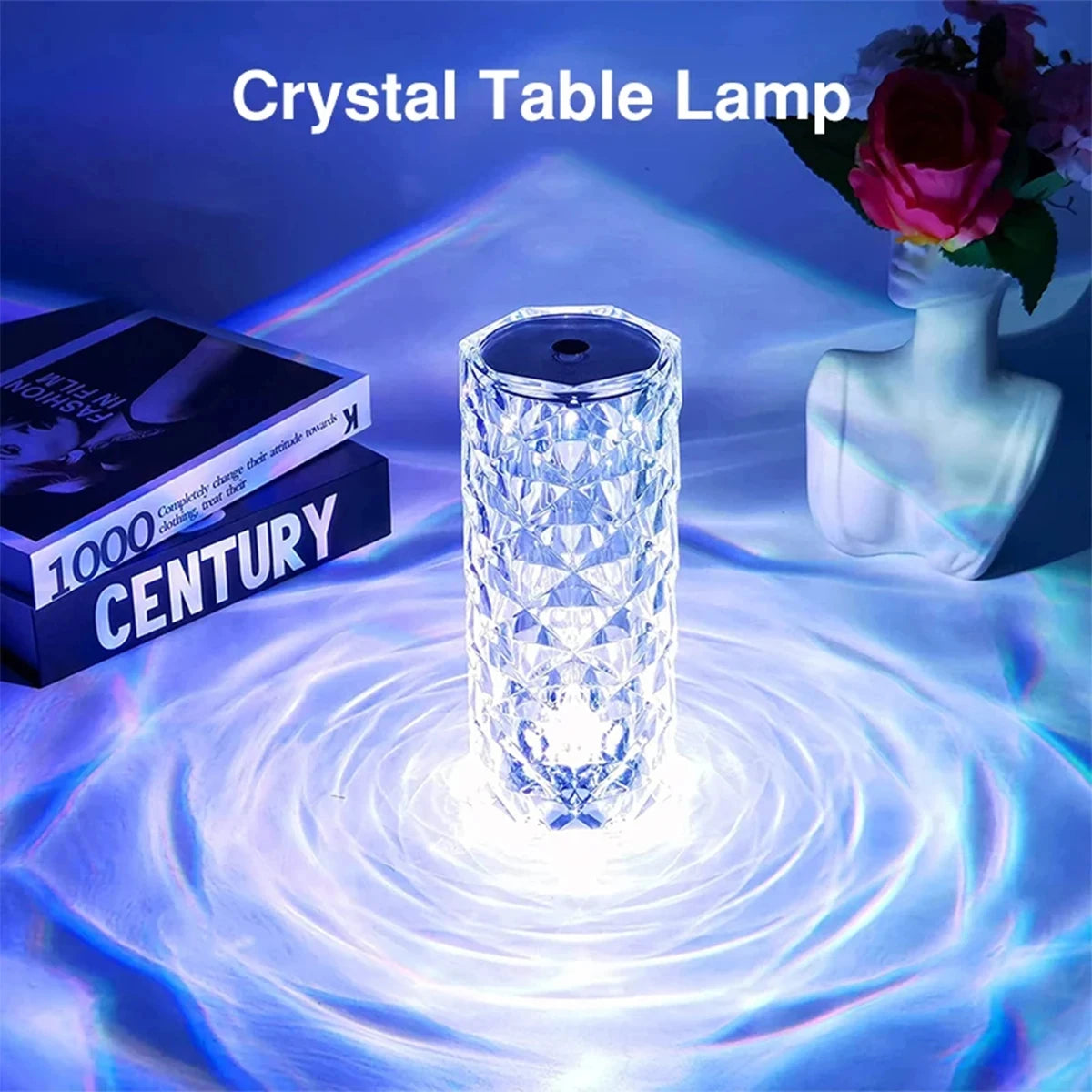 Crystal Rose Table Lamp