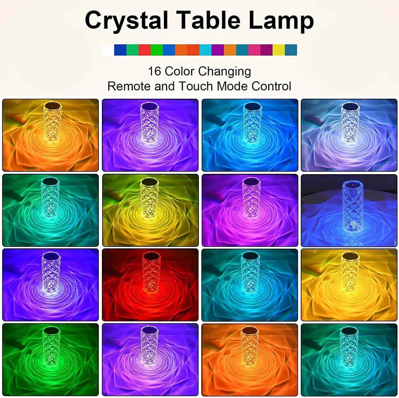 Crystal Rose Table Lamp