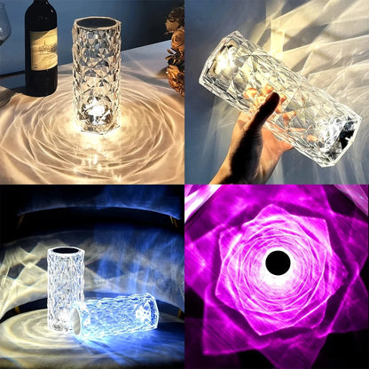 Crystal Rose Table Lamp